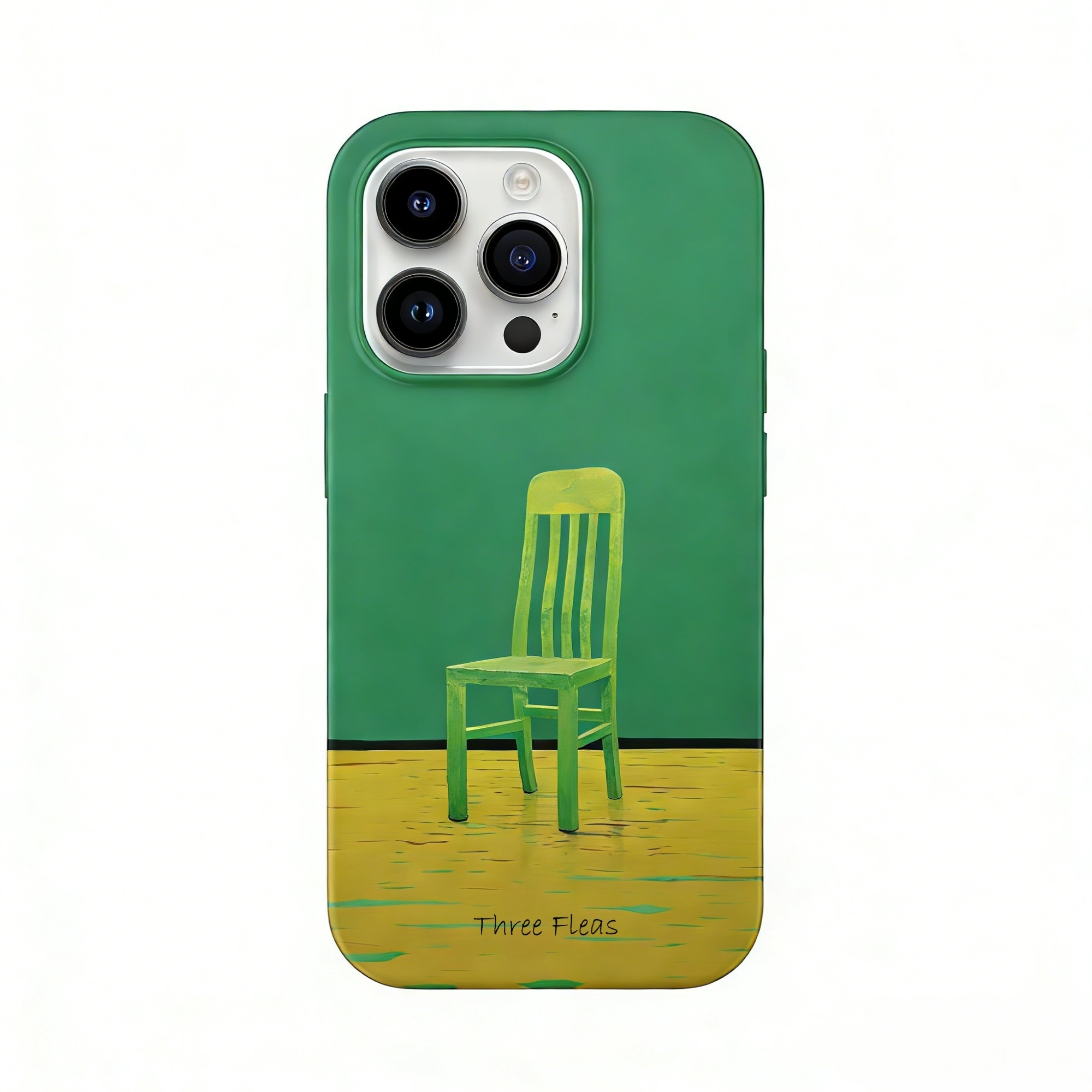 Artistic Green Chair Phone Case Double-layer Film Print