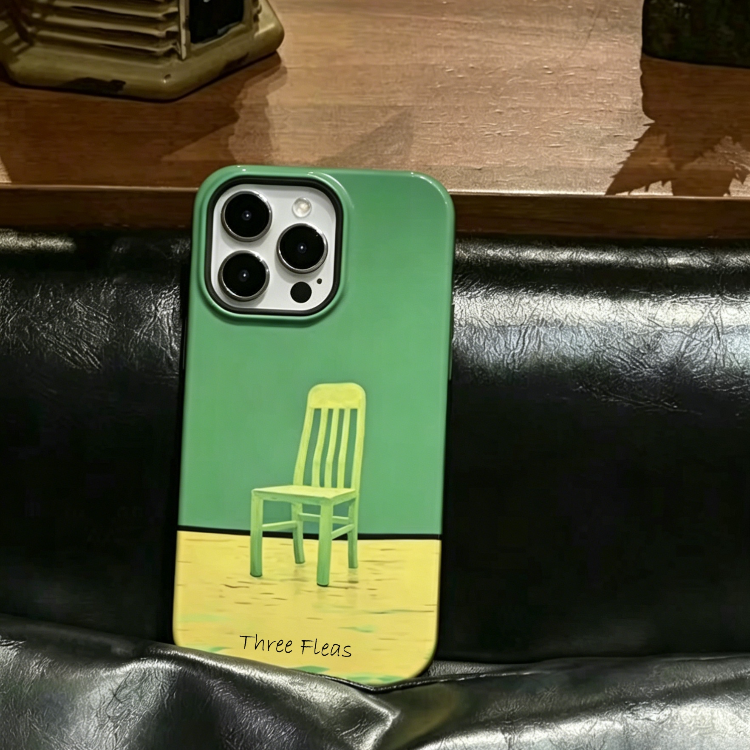 Artistic Green Chair Phone Case Double-layer Film Print