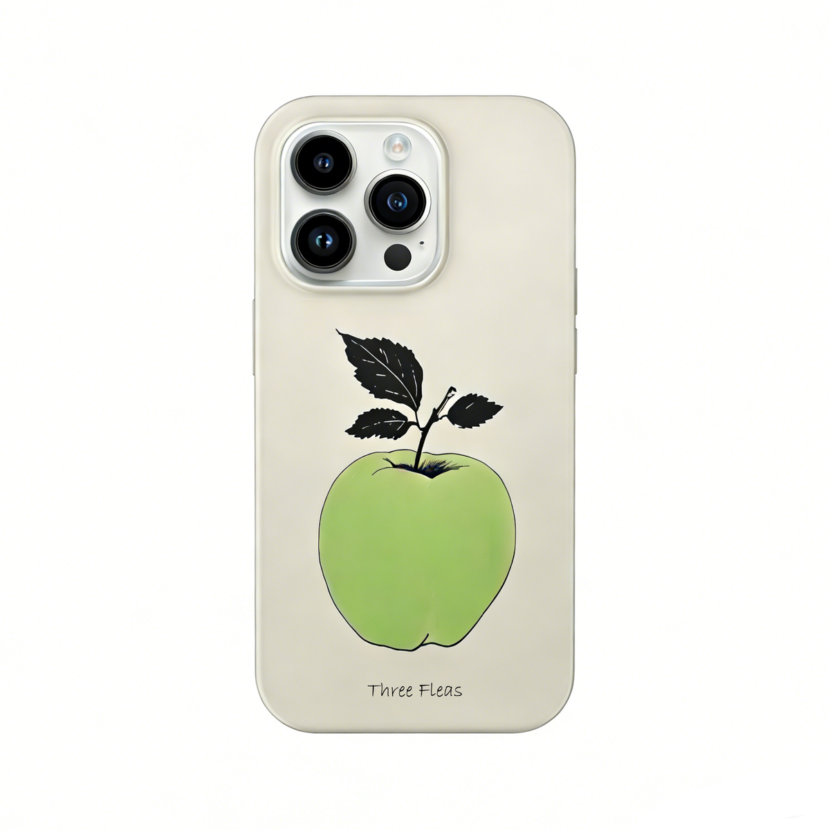 Minimalist Green Apple Phone Case Double-layer Film Print