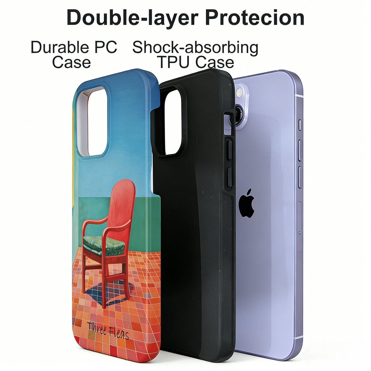 Artistic David's Chair Phone Case Double-layer Film Print
