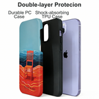 Artistic Surrealist "Fire & Water" Chair Phone Case Double-layer Film Print