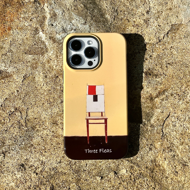 Artistic Minimalist Chair Phone Case Double-layer Film Print