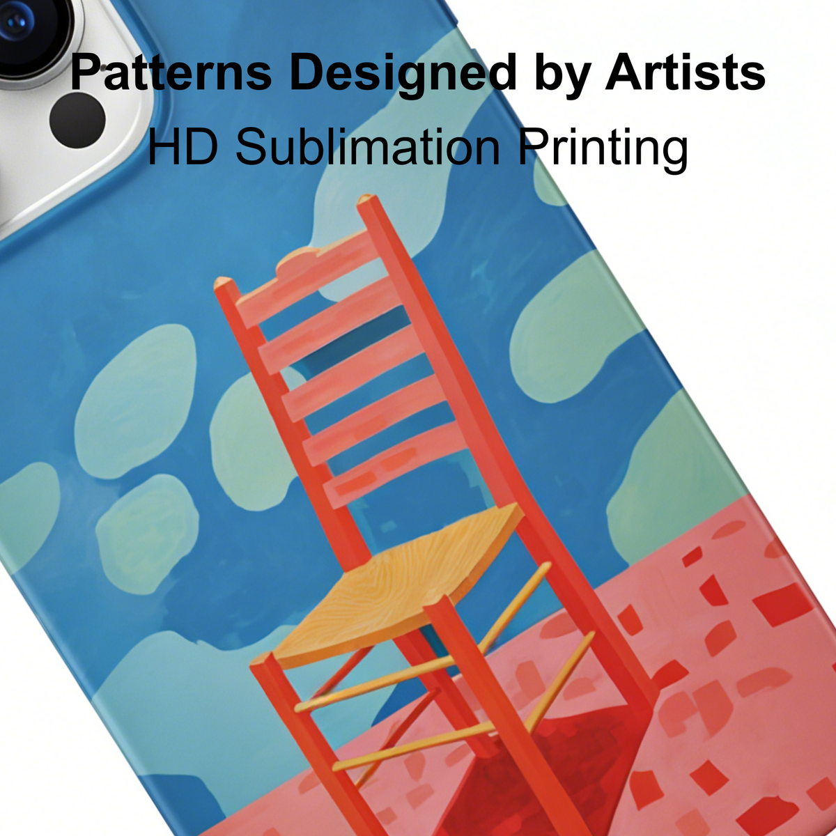 Van Gogh Inspired Artistic Chair Phone Case Double-layer Film Print