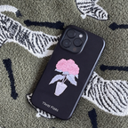 Artistic Pink Floral Phone Case Double-layer Film Print