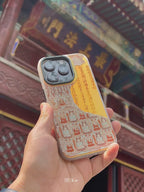 Dunhuang Art Series: Diamond Sutra Chinese Zen Style Laser Metallic Phone Case-YX