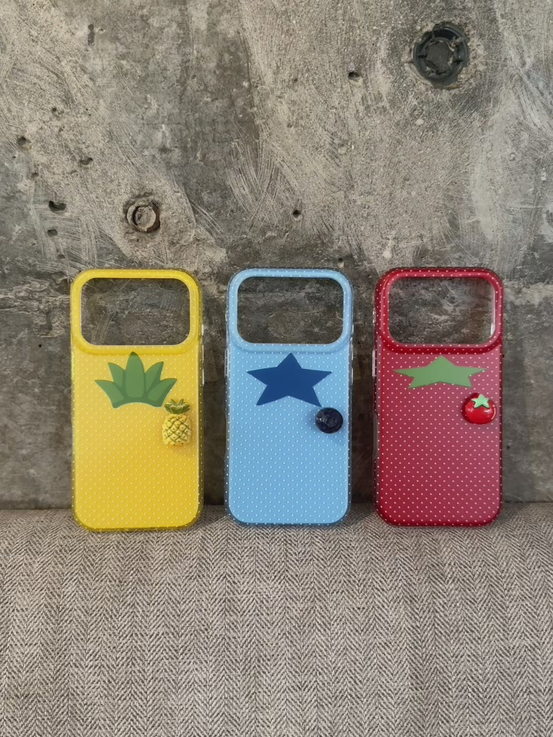 Polka Dot 3D  Fruit Phone Case-CC003IMD