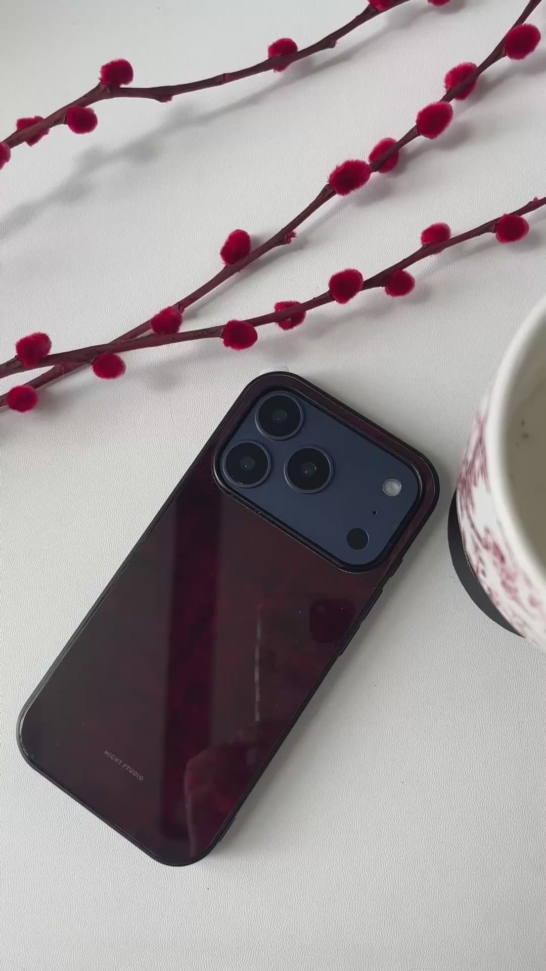 Retro Red Phone Case-NS
