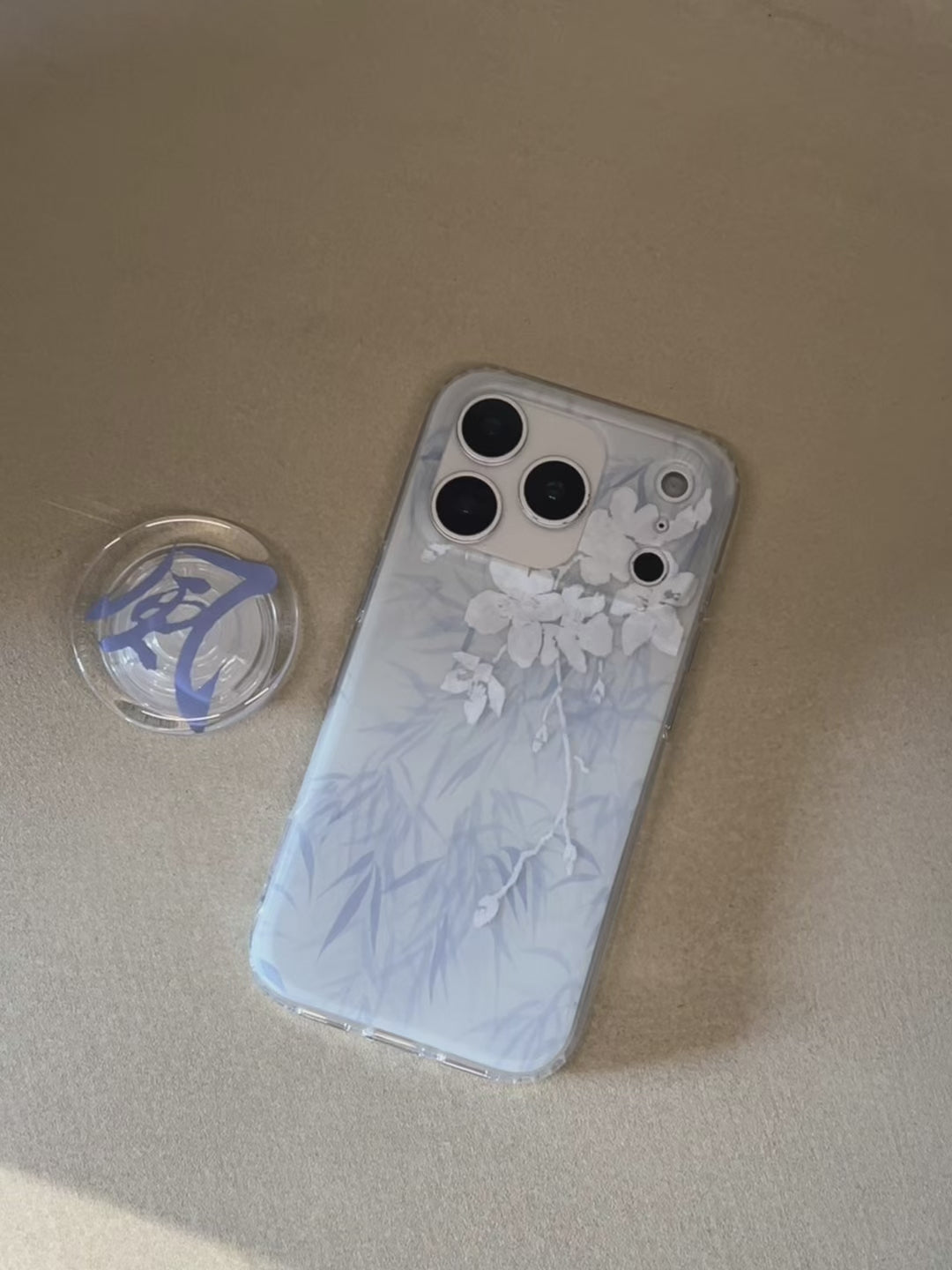 Minimalist Ink Bamboo & Floral Phone Case-YSH002IMD