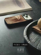 Antique Ceramic Textures Tempered Glass Phone Case-CHO