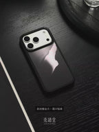 Ink Coast & Silver Sands Metallic Texture MagSafe Phone Case-CHO