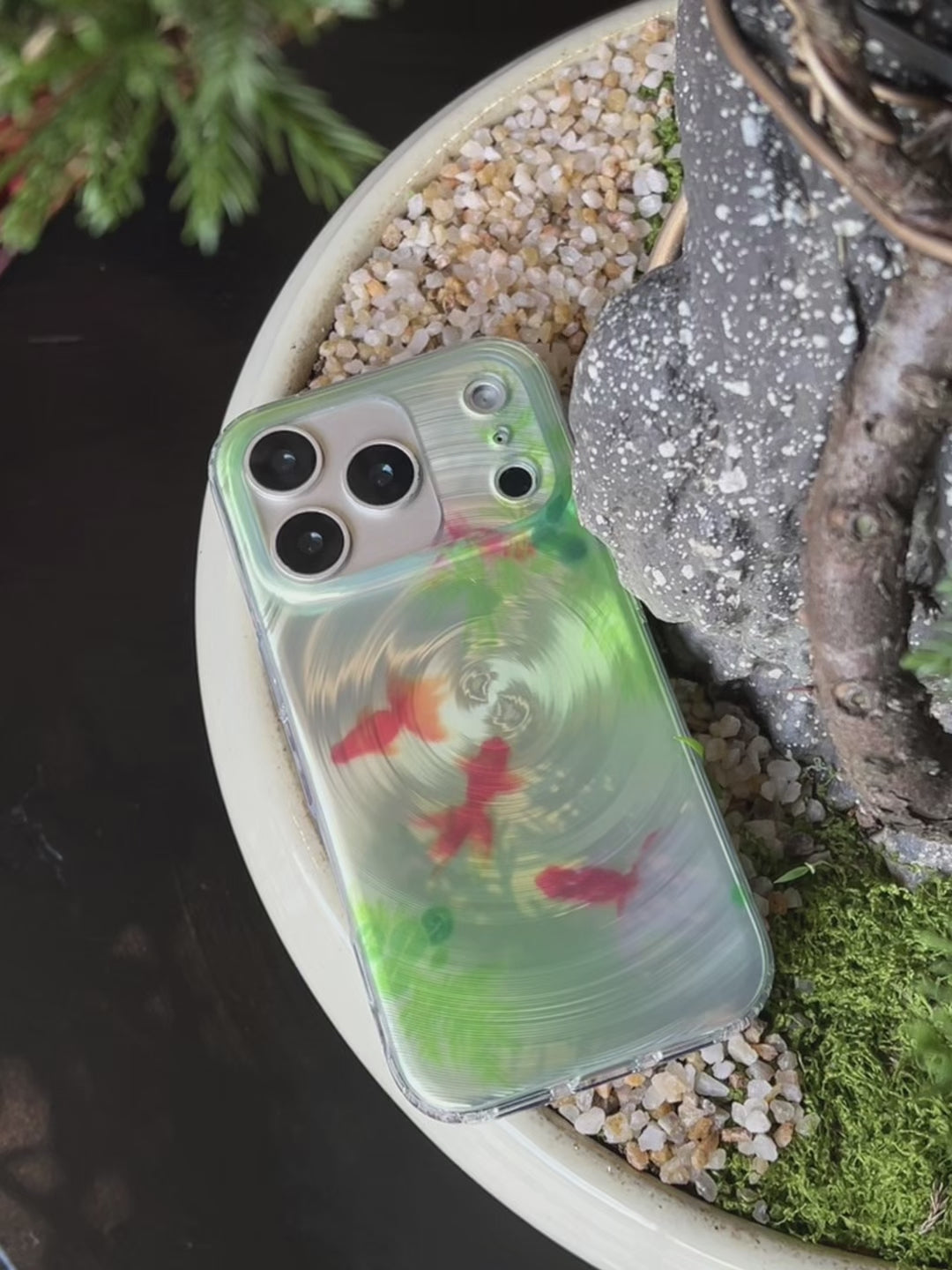 Lotus Pond & Koi Fish Phone Case-YSH013IMD