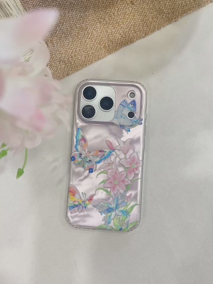 Chic Butterfly & Floral Botanical IMD Phone Case-YSH