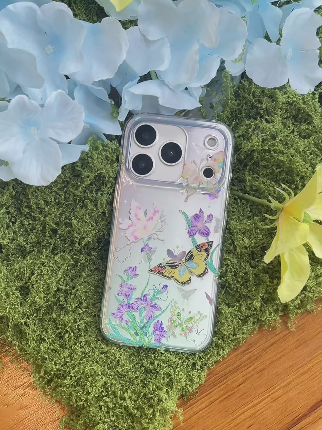 Chic Butterfly & Floral Botanical IMD Phone Case-YSH