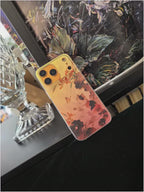 Chinoiserie Lucky Calico Cat Laser Metallic Phone Case-YX