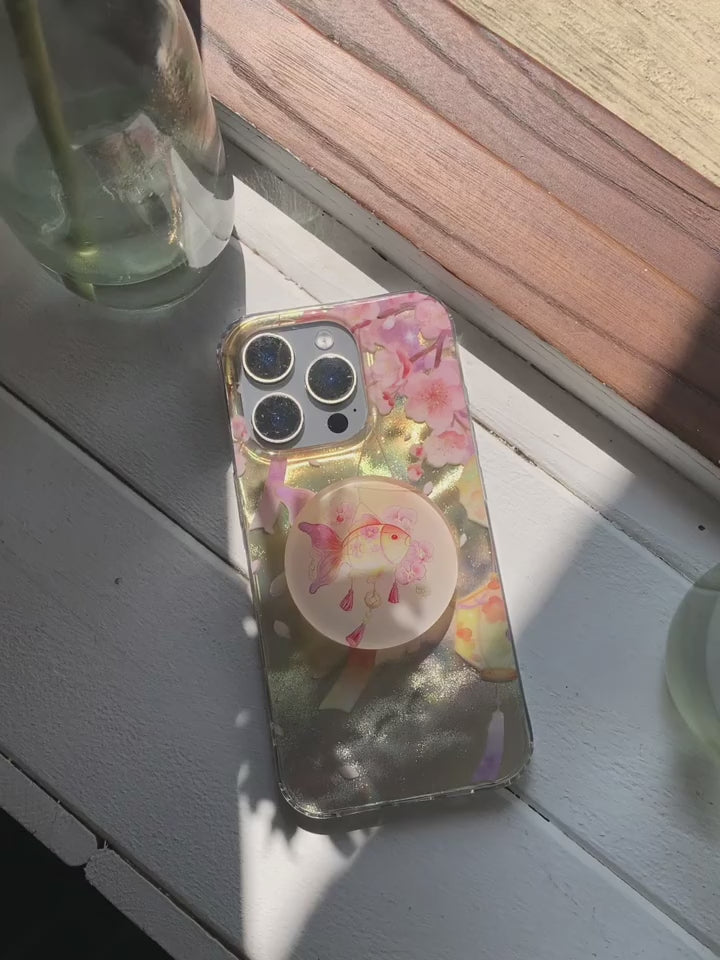Chinoiserie Goldfish Lantern Aesthetic Phone Case-YSH