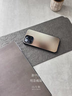 Sepia Tea Brown Gradient Tempered Glass Phone Case-MH