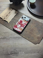 Chinoiserie Auspicious Horse Tempered Glass Phone Case-MH