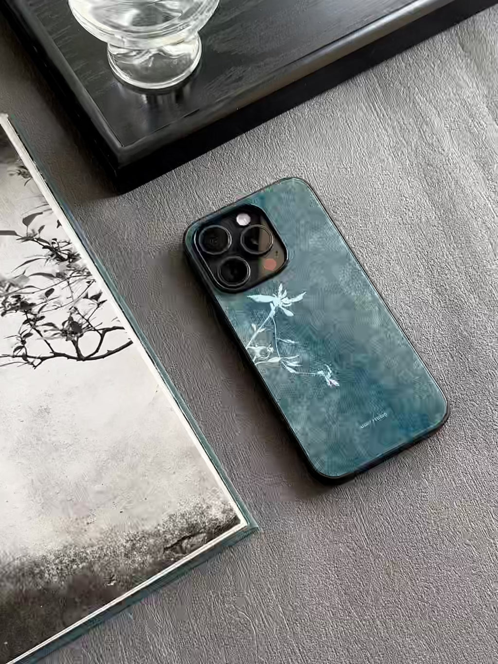 Cyanotype Floral Phone Case-NS038G