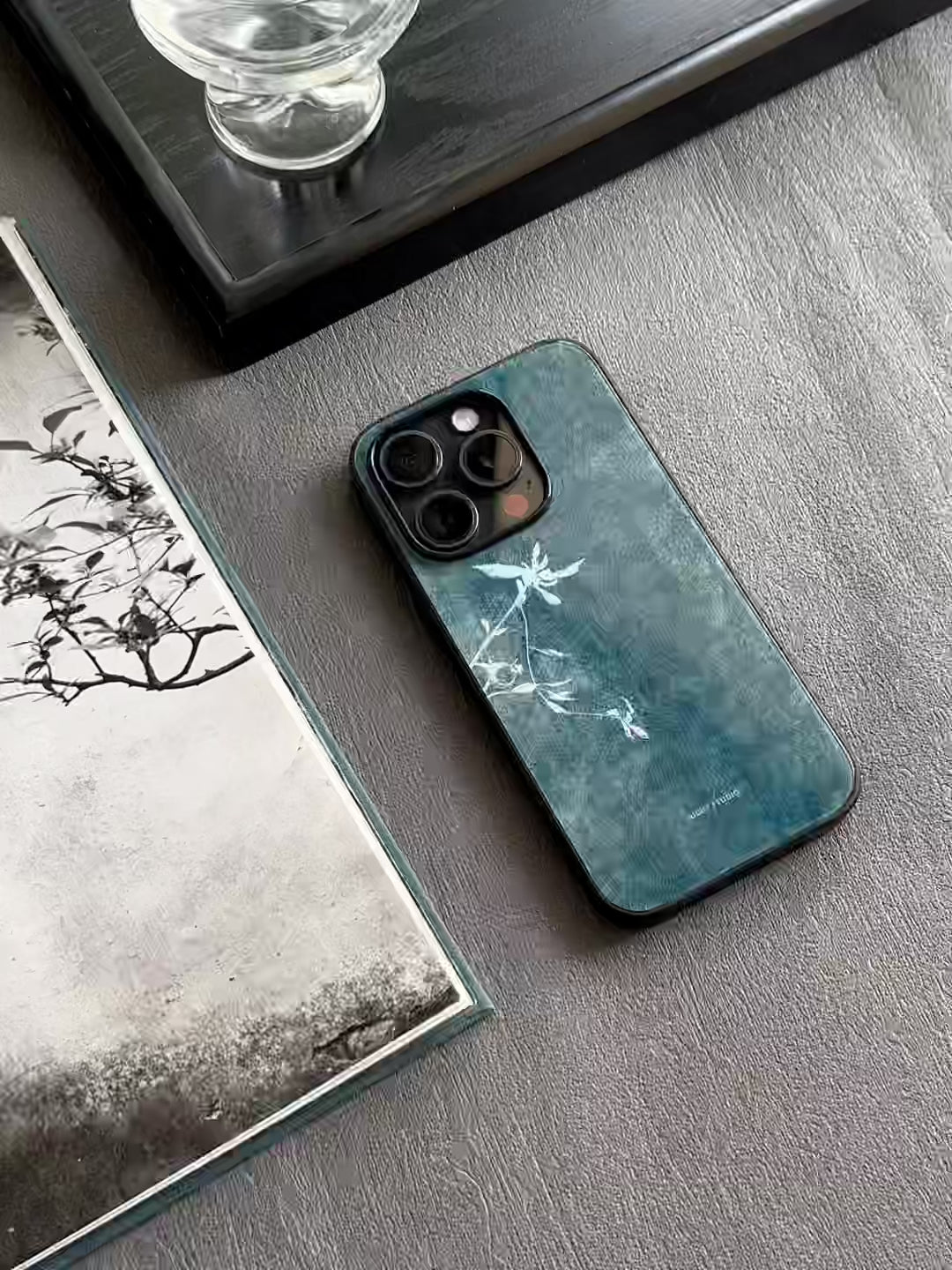 Cyanotype Floral Phone Case-NS038G
