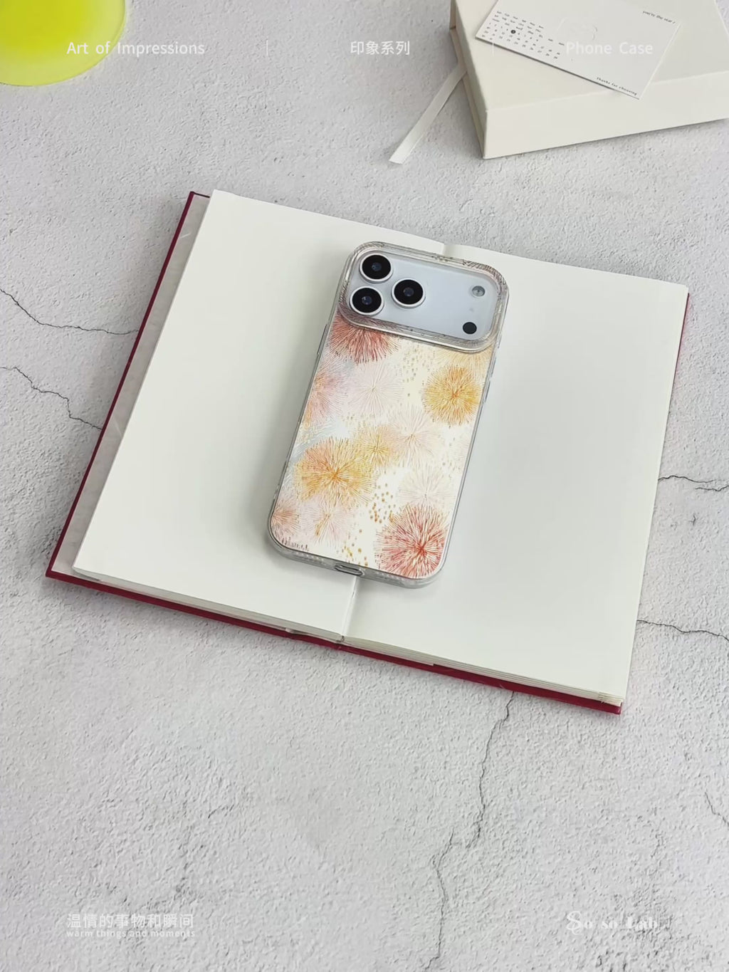 Artistic Metallic Luster Firework Phone Case IMD-SSL