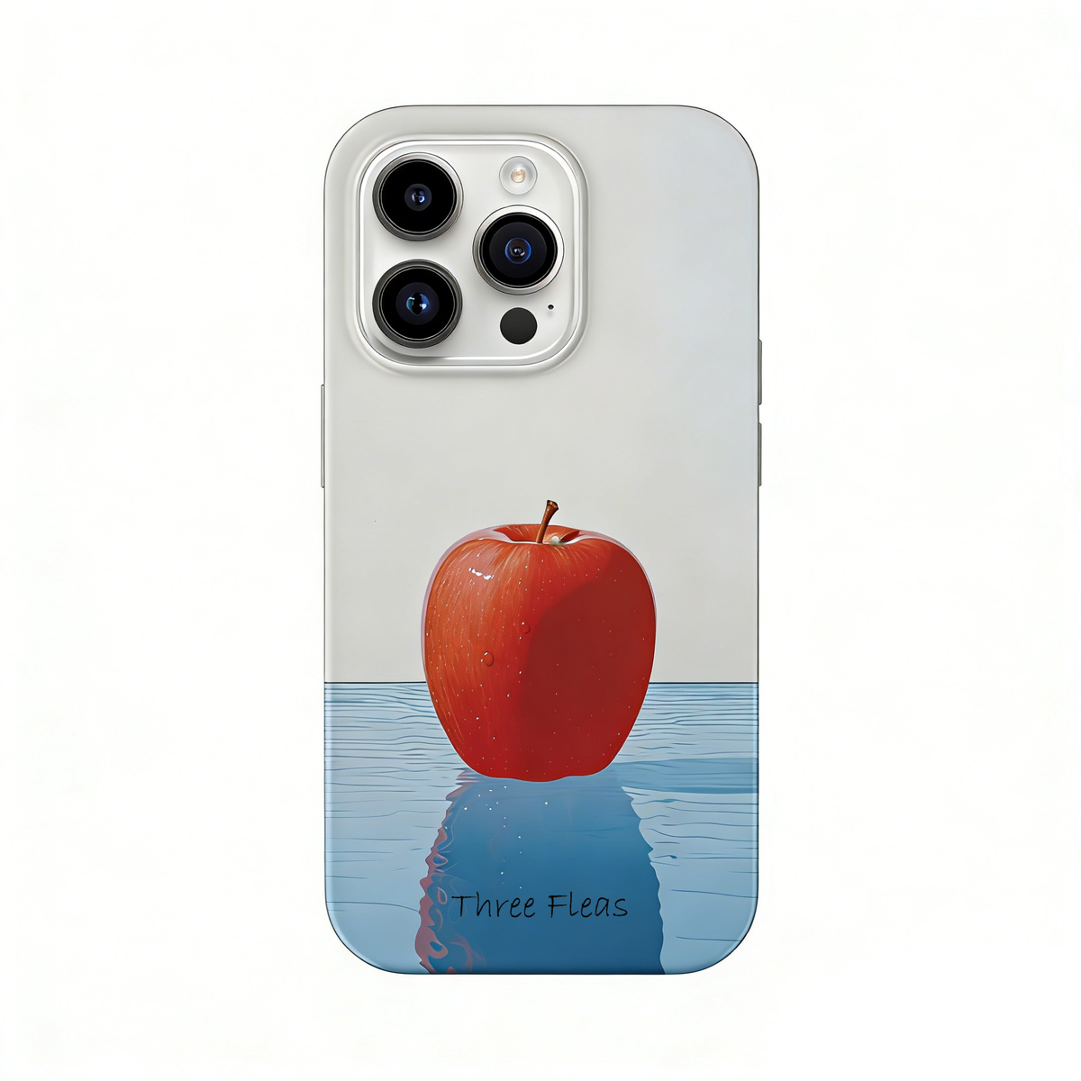 Surrealist Red Apple & Ocean Phone Case Double-layer Film Print