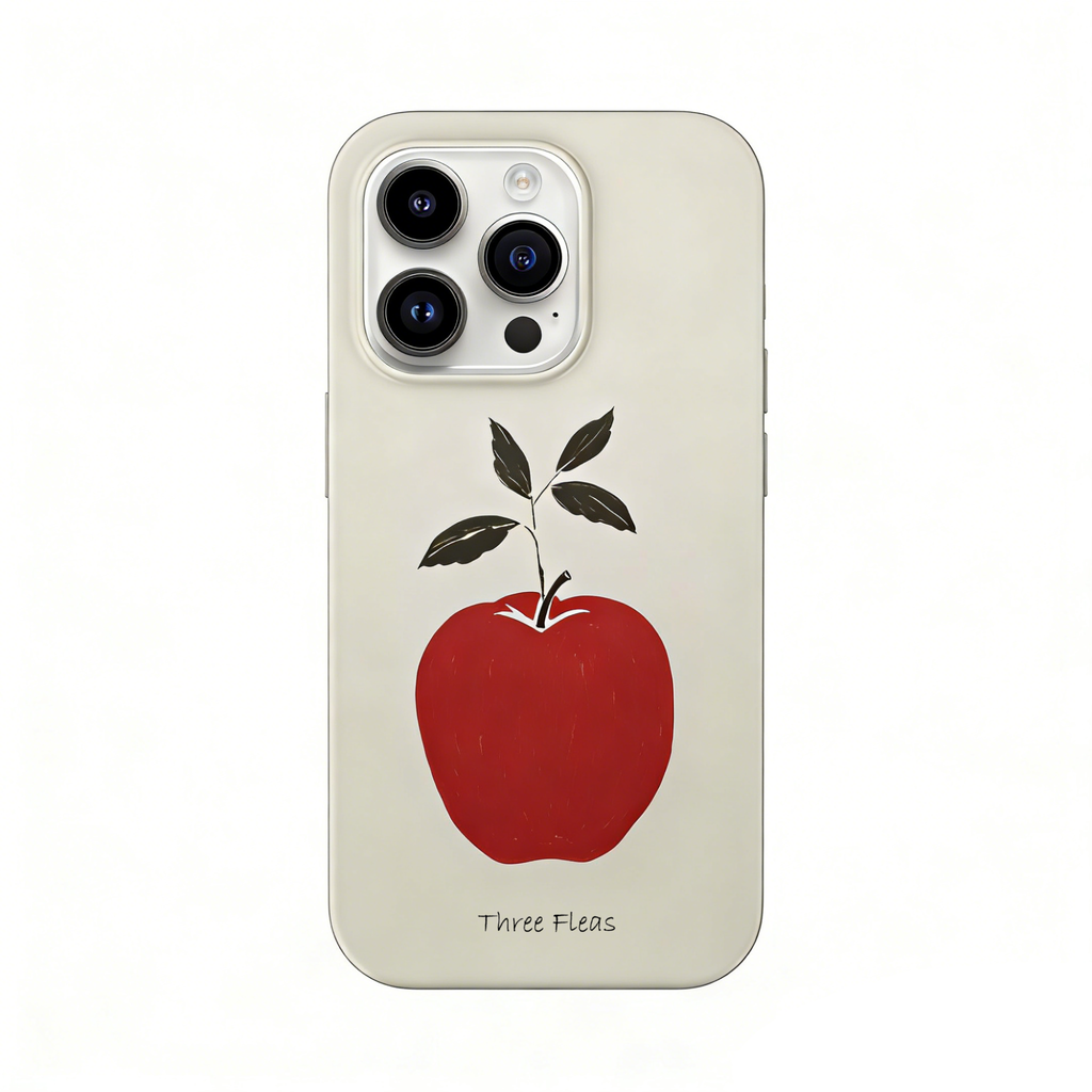 Artistic Red Apple Phone Case Double-layer Film Print