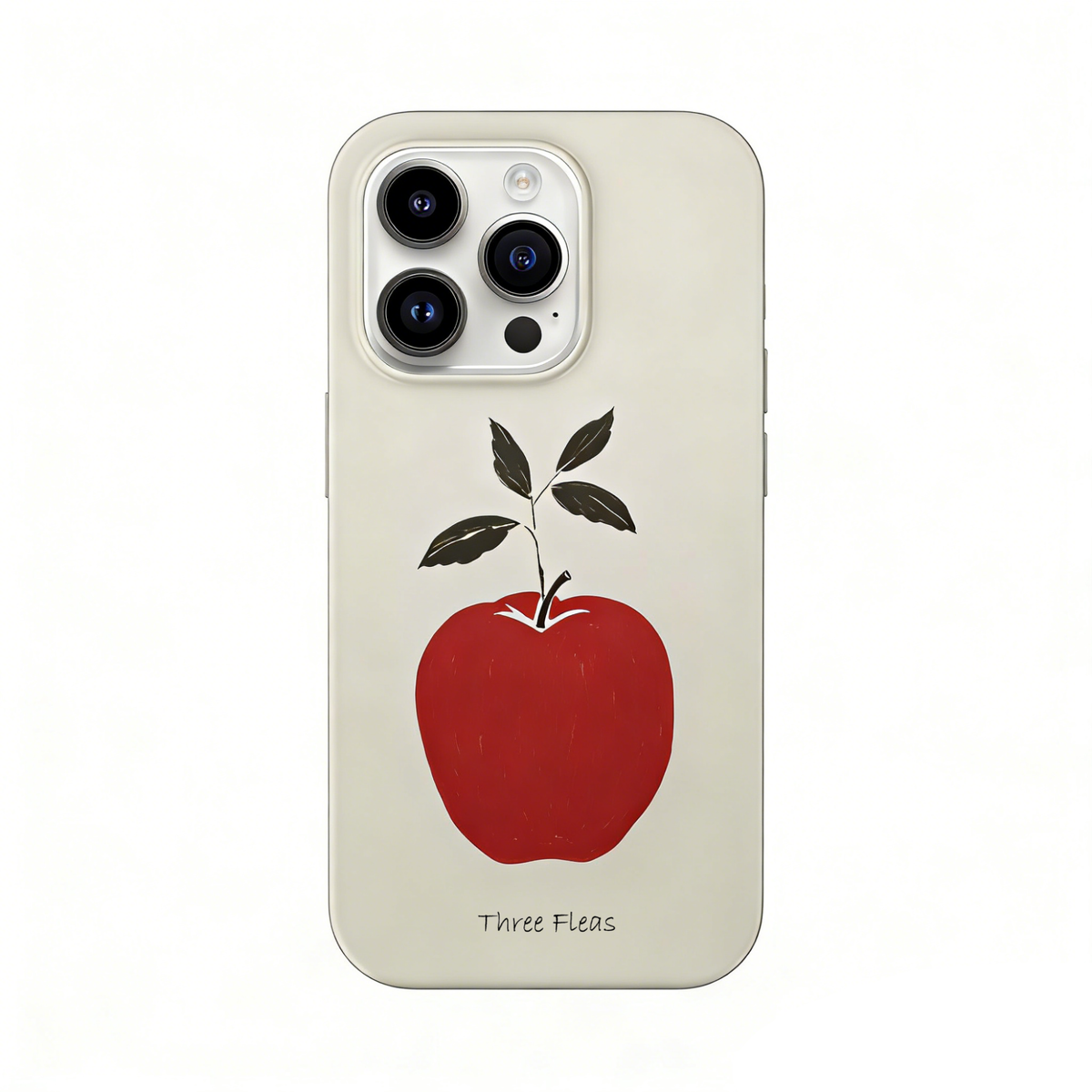 Artistic Red Apple Phone Case Double-layer Film Print