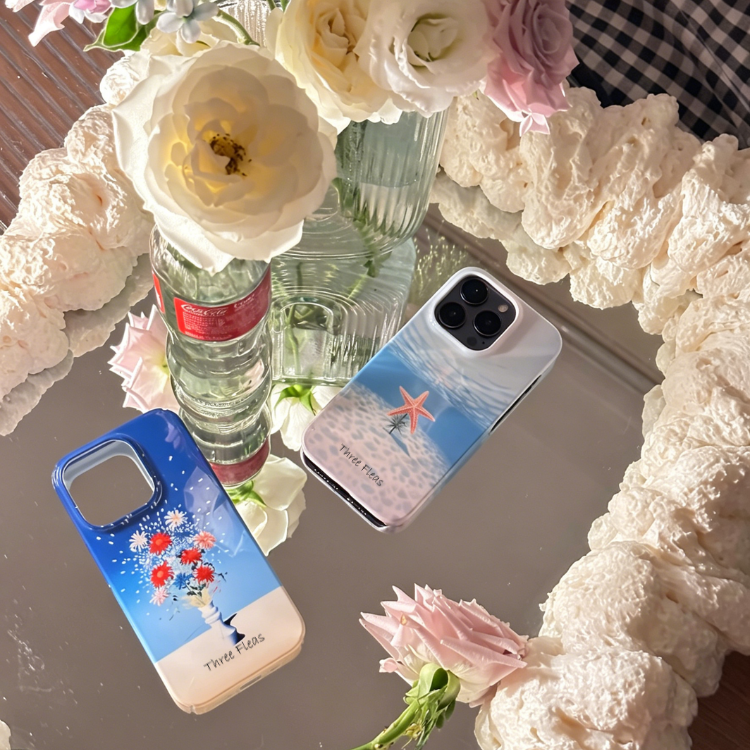 Artistic Surrealist Undersea Star Phone Case Double-layer Film Print