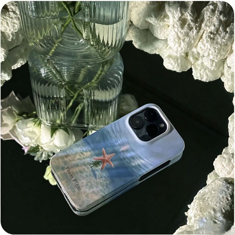 Artistic Surrealist Undersea Star Phone Case Double-layer Film Print