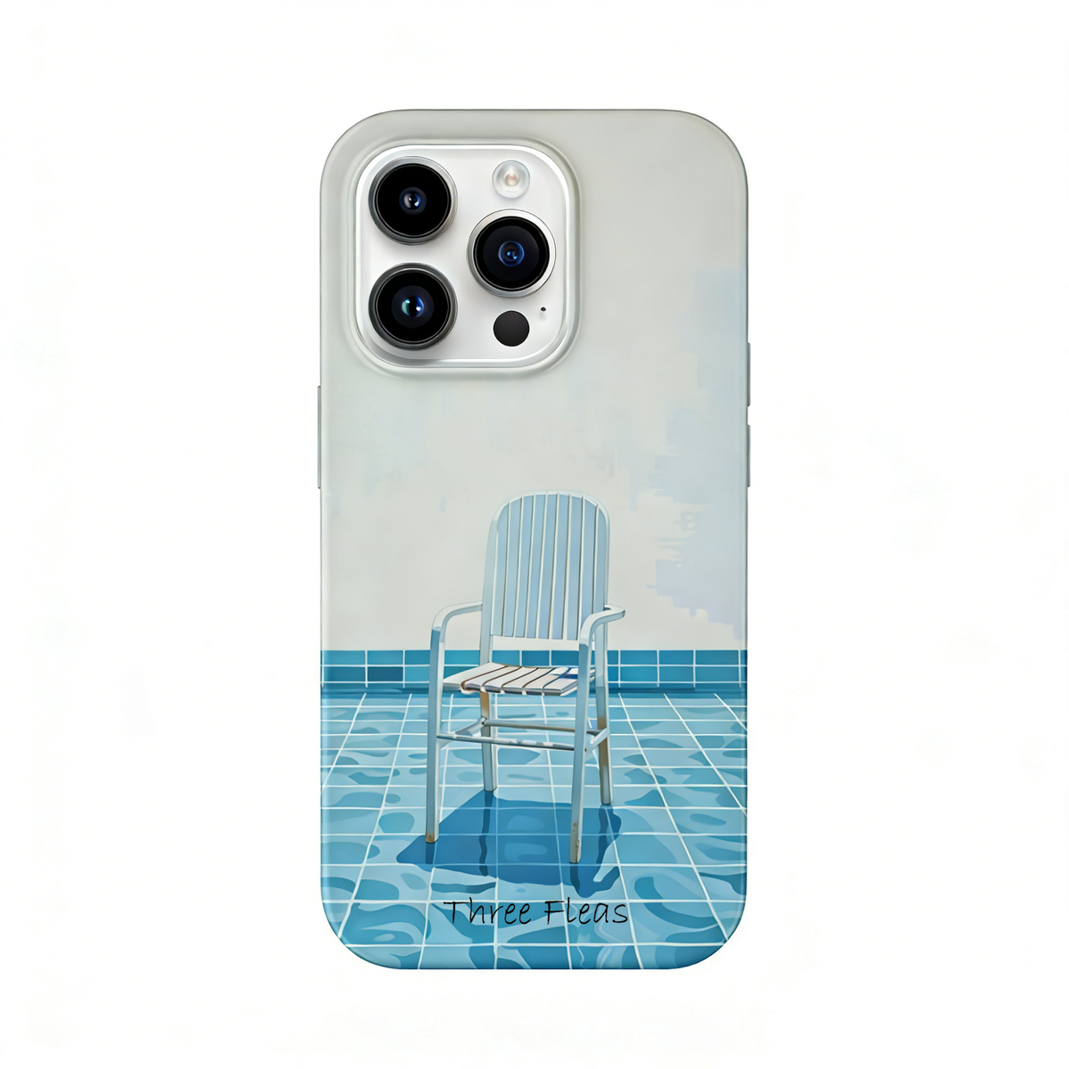 Artistic Poolside Chair Phone Case Double-layer Film Print