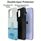 Artistic Poolside Chair Phone Case Double-layer Film Print