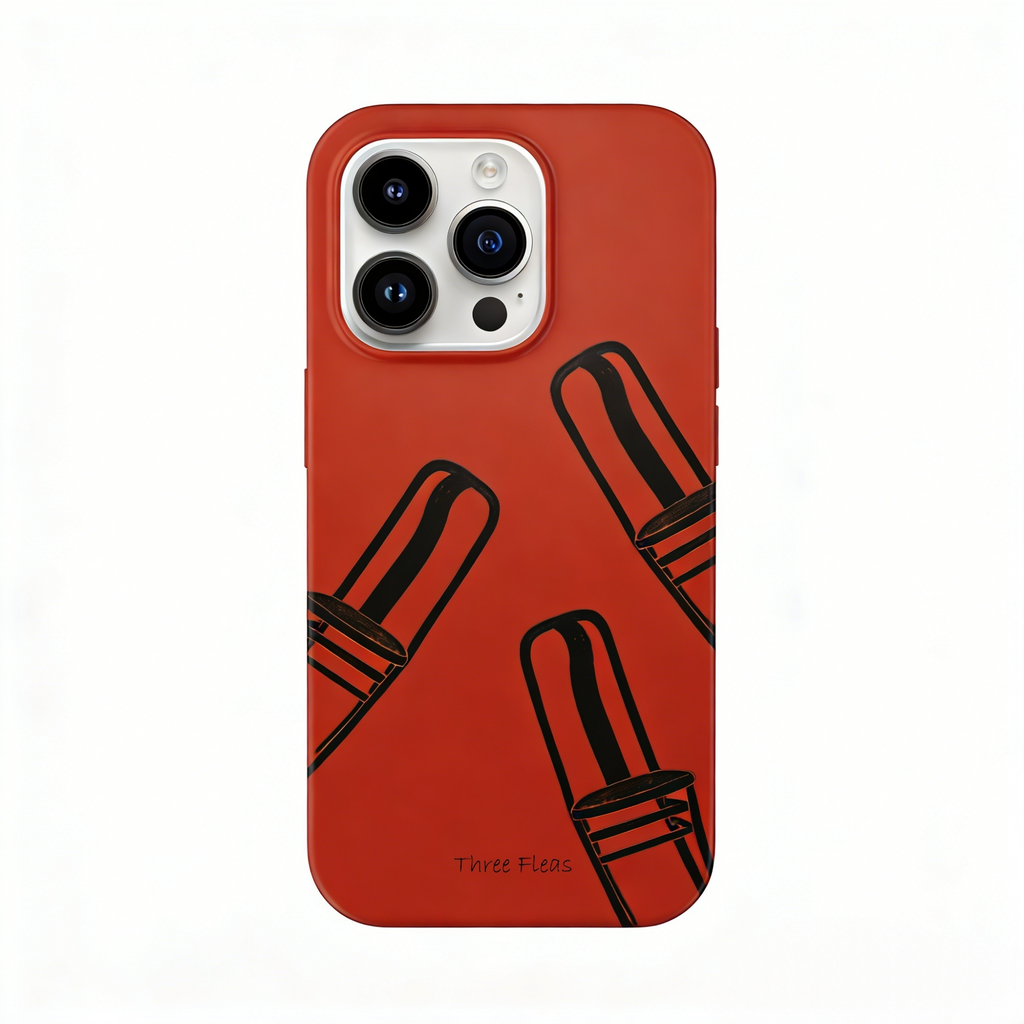 Artistic Three Chairs Abstract Phone Case Double-layer Film Print
