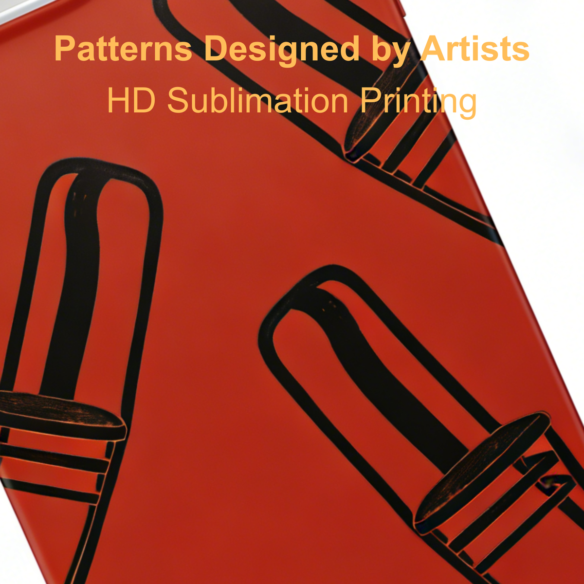 Artistic Three Chairs Abstract Phone Case Double-layer Film Print