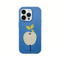 Minimalist Apple Blue Phone Case Double-layer Film Print