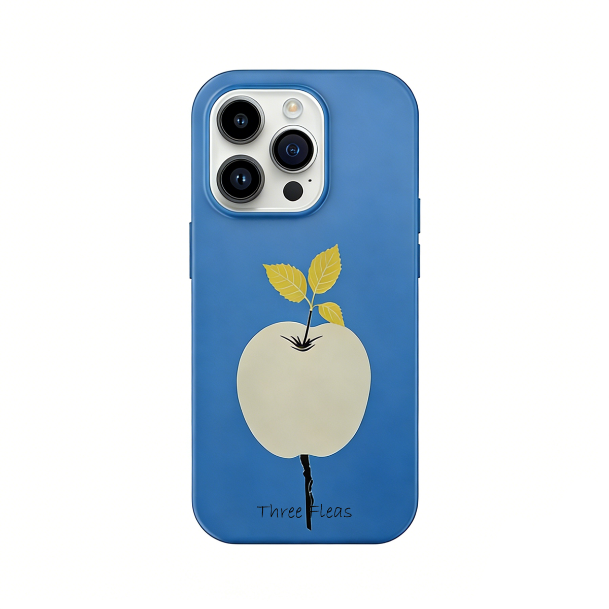 Minimalist Apple Blue Phone Case Double-layer Film Print