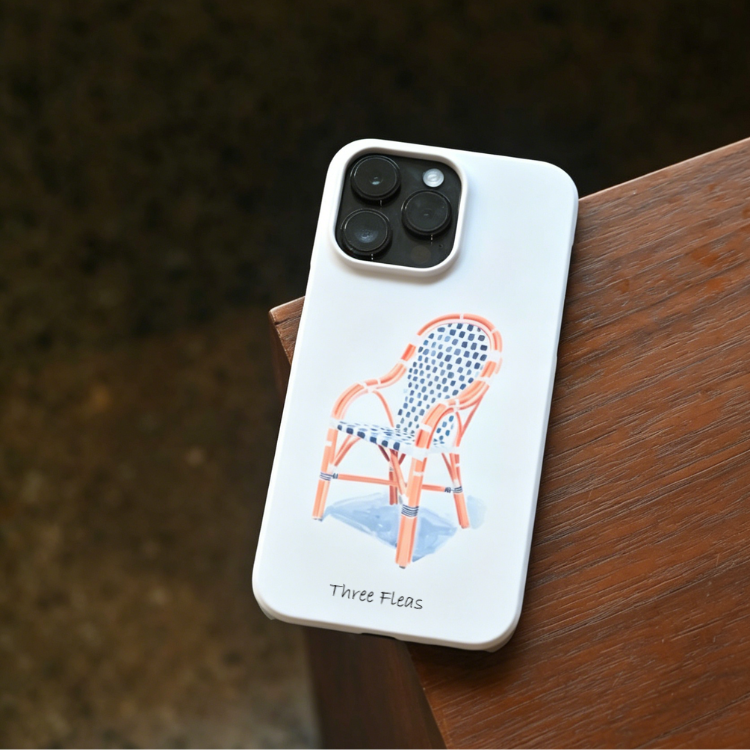 Artistic Retro Wicker Chair Phone Case Double-layer Film Print