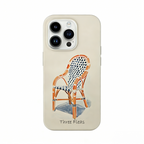Artistic Retro Wicker Chair Phone Case Double-layer Film Print