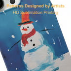 Artistic Winter Snowman Phone Case Double-layer Film Print