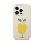 Artistic Yellow Apple Phone Case Double-layer Film Print