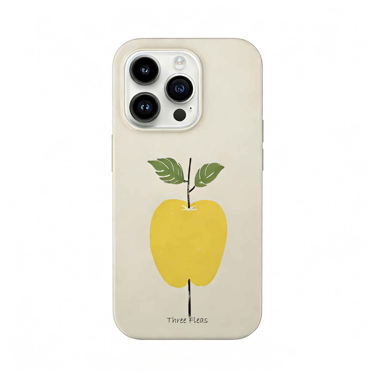 Artistic Yellow Apple Phone Case Double-layer Film Print