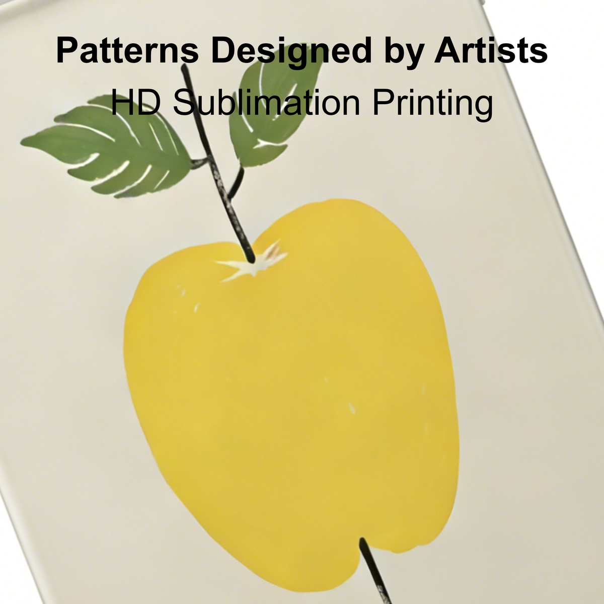 Artistic Yellow Apple Phone Case Double-layer Film Print